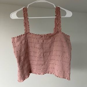 Pink crop top